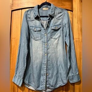 Altar'd State Chambray Button Down Shirt